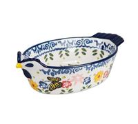 ZIGUIhsou-11 Ceramic Baking Dish 807ML Large Capacity Multifunctional Oven Baking Ceramic Baking Tray Creative Double Ear Cheese Baked Rice Tray Casserole Dish Porcelain