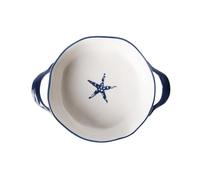 ZIGUIhsou-11 Ceramic Baking Dish Ceramic Large Double Ear Baked Rice Tray Oven Microwave Oven With Baking Bowl Creative Breakfast Utensils Casserole Dish Porcelain