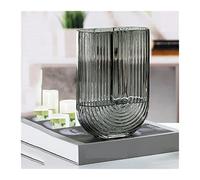 ZIGUIhsou-11 Flower Vase Modern Simple Transparent Glass Vase Ornaments Nordic Living Room Creative Flower Water Culture Dry Flower Arranging Device Vase for Decor(Small)