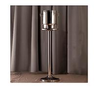 ZIGUIhsou-11 Ice Bucket with Stand Stainless Steel Standing Ice Bucket Ice Cube Container, Wine Bucket on Stand Champagne Ice Bucket for Wine Beer KTV Club Bar Bbq Party Wedding, Silver Beverage Tub