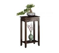 ZIGUIhsou-11 Plant Stand Balcony Living Room Antique Planter Stand, Bamboo Bonsai Several Chinese Style Green Plant Arrangement Rack(XS)