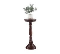 ZIGUIhsou-11 Plant Stand Rounded Vintage Corner Flower Several, American Country Style Wood Display Stand Base(Small)