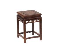 ZIGUIhsou-11 Plant Stand Vase Bonsai Square Stool Pedestal, Wooden Teaware Stand Decoration for Home Office(Large)