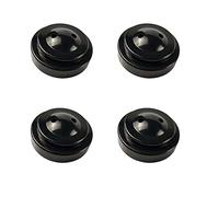 Zigvert 4 Pack Miniature Twin Desk Flag Holder, Two Hole Black Base For 4"x6" 5"x8" Stick Flags