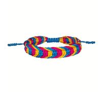 Zigvert Handmade LGBT Abrosexual Transgender Progress MLM Colors Lesbian Pride Bracelet, 25.40 cm, Cotton, no gemstone