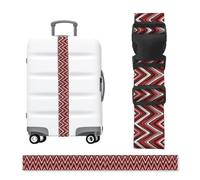 Zigzag Ethnic Luggage Strap-Adjustable Suitcase Belt with Buckle