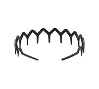 Zigzag Headband, Non-slip Wavy Teeth Hairband With Grip, Lightweight Plastic Headband For Fine Hair Slicked Back, Hair Accessory For Women Men, Daily Styling Essential Black