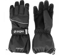 ZigZag Kids Kempston Waterproof Gloves Colour: Black, Size: 4-6