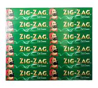 1200 x ZIG ZAG GREEN Rizla Cut Corners ROLLING Papers Tobacco Cigarette Fine Medium Smoking Filter Tips UK FREE P&P