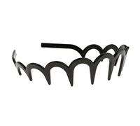Zigzag Shark Tooth Hair Band with Pins Resin Headband for Sports School Face Washing Hair Accessories