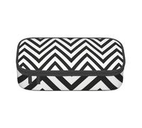 ZigZag Stripe print Large Capacity Pencil Case Pouch Organizer Portable Bag Makeup Bag Cosmetic Bag