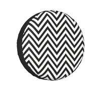 ZigZag Stripe Print Spare tires cover,Universal Fit for Trailer SUV Trucks and other vehicles(60-83 cm)