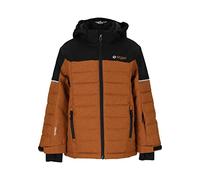 ZIGZAG Unisex Kid's Melange Ski Jacket, Caramel Café, 110-116