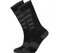 ZigZag Znow 2-Pack Ski Socks Size: 29-32 (11-13, Colour: Black