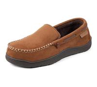 Zigzagger Men's Moccasin Slippers Indoor/Outdoor Fluffy Slippers Memory Foam Slip On for Men, windsor, 9.5 UK