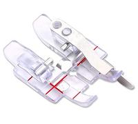 ZIGZAGSTORM 820881096 Snap On Clear 1/4 inch (Quarter Inch) Presser Foot w/Guide for Pfaff Group C,E,G,J,K Sewing Machine - 820881096