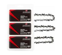 ZIGZEK 3-Pack 20 Inch Chainsaw Chain 72 Drive Links, 3/8" Low Profile Pitch, 050" Gauge Low Kickback Chainsaw Chain Compatible with Craftsman, Ryobi, Homelite, Poulan, Dewalt and More（3 Packs 20-inch）
