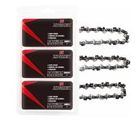 ZIGZEK 3 Packs 16 Inch Chain Saw Chains - 3/8” LP Pitch .050” Gauge 56 Drive Links Chainsaw Chain Fits Craftsman, Ryobi, Homelite, Poulan and More（3-Pack 16-inch Chain）