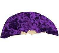 ZIHDKE 1pair Silk Belly Dance Short Fans Mixed Colors Ribs Accessories for Dance Performance(Color 1,60cm)
