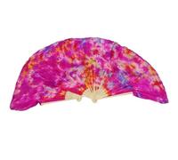ZIHDKE 1pair Silk Belly Dance Short Fans Mixed Colors Ribs Accessories for Dance Performance(Color 2,70cm)