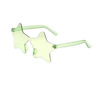 ZIHDKE 20pcs Borderless Five-Pointed Star Sunglasses Candy Color Sun Glasses Outdoor Hip-hop Eyewear For Birthday(Color 4)