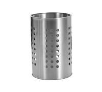 ZIHDKE 2pcs Silver Stainless Steel Chopsticks Cage Hollowed Round Chopstick Basket Draining Hanging Tableware Storage Tube Kitchen For Kitchen(L)