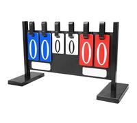 ZIHDKE 6-digit Vertical Removable Flip Scoreboard Soccer Basketball Court Game Records For Indoor Sport(Style B)