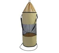 ZIHDKE Boat Trash Bag Portable Garbage Marine Pouch Reusable Trapper Kayak Camping Rubbish Bags for Boats(Khaki)