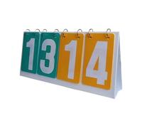 ZIHDKE Scoreboard Flipper For Tabletop Use In Sports Lightweight Plastic 4 Digit Display For Basketball And Football Games For Indoor Sport(Green yellow)