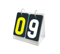 ZIHDKE Table Score Flipper 2 Digits Portable Small Scoring Board Sports Scoreboard For Indoor Sport