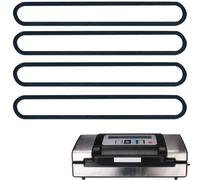 ziHenryDa 4 Pack Foam Replacement Gaskets compatible with Deluxe Food VS-12 Vacuum Sealer,Replacement Gaskets for Deluxe Food VS-12 Vacuum Sealer (13.5 * 1.76 * 0.36)