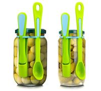 ziHenryDa Pickle Fork,2 Pickle pickle grabber, pickle grabber tool Suitable for kitchen jars Kimchi picking machine