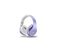 ZIHNIC Bluetooth Headphones Over-Ear, Foldable Wireless and Wired Stereo Headset Micro SD/TF, FM for Cell Phone,PC,Soft Earmuffs Wearing(Purple)