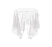 Zihpil Vibrant Colors Acrylic Round Table, Floating Corner Table, Magic Coffee Table, Designer Creative Nightstand, Suitable for Bedrooms, Living Rooms and Offices,clear,32 * 32 * 46cm