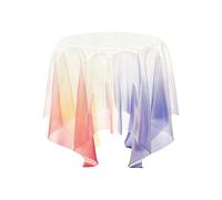 Zihpil Vibrant Colors Acrylic Round Table, Floating Corner Table, Magic Coffee Table, Designer Creative Nightstand, Suitable for Bedrooms, Living Rooms and Offices,Rainbow colors,40 * 40 * 51cm