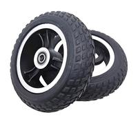 ZIHQRgE 1 Pair 6 Inch Solid Wheels for Electric Scooter Wheelchair Front Wheels 6x2 Non-Pneumatic Replacement Wheel