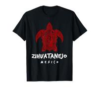 Zihuatanejo Mexico Tribal Sea Turtle Ocean Art Design T-Shirt