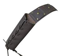 zihui Medieval Retro Sword Shoulder Back Sheath Holder, Adjustable Warrior Costume Protective Case Pair Sword Leather Buckle Holster For Adult Men Sword Holder