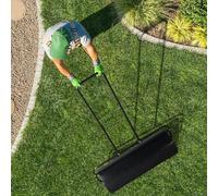 ZIHXUN Lawn Roller, 36 inch Lawn Roller, Yard Roller, Great Lawn Roller, Drum Roller with U Shaped Handle Tow beind Sod Roller for Planting, Seeding, Black