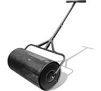 ZIHXUN Multi-Purpose Seed Spreader, 27In Compost Spreader for Lawn and Garden, Lightweight Manure Spreader with Upgrade T Shaped Handle, Durable Lawn Roller, for Planting, Seeding