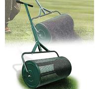 ZIHXUN Peat Moss Spreader - 24-Inch Adjustable T-Handle Multi-Purpose Compost and Seed Spreader for Lawn and Garden Care, Perfect for Planting and Seeding