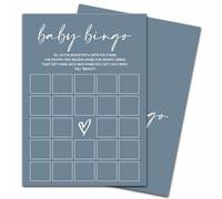 ZIIUFRN Minimalism Baby Bingo Game, 25 Sets Guess Gift Bingo Game Cards, Boy Girl Gender Neutral Baby Shower Decorations Supplies-C04