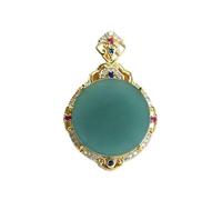 ZIIVIEVS Handmade Natural A-Grade Jadeite Blue Water No Event Pendant Jade Necklace