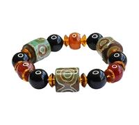 ZIIVIEVS Lulutong Tianzhu Red Agate Handstring & Jade Marrow Bracelet - Elegant Healing Jewelry for Mindfulness and Style