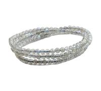 ZIIVIEVS Natural Grey Moonlight Bracelet Stretching Stone Blue Moonlight Multi Loop Bracelet