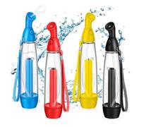 Ziiyoilh 4 Pcs Summer Mister Sprays Bottle Set Pump Mister Personal Cooling Device Empty Plastic Sprays Bottles Water Refillable