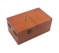 Ziiyoilh B Useless Box with Surprises Wooden Useless Box Fully Assembled Toy for Adults and Children Easy Install Dark Wood Color