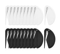 ZIJANG 20-Piece Set Letter Openers & Box Opener - Ideal as Safety Cutter for Cutting Parcel Mail, Black & White Design with Safety Knife Feature