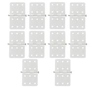 ZIJIA 10pcs 28x16mm Rectangle Beige Foldable and Durable Plastic Pinned Hinges for DIY RC Airplane