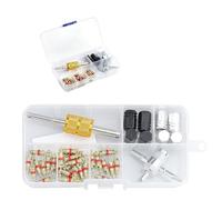 ZIJIAZHENG Schrader Valve Core Remover Tool Kit 40 Pcs, Tire Valve Stem Wrench with 30 Valve Cores and Caps, Repair Tool for Car Truck Bicycle Motorcycle Tyres